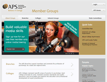 Tablet Screenshot of groups.psychology.org.au