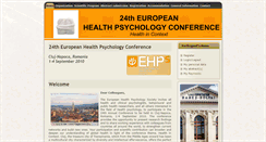Desktop Screenshot of ehps-cluj2010.psychology.ro